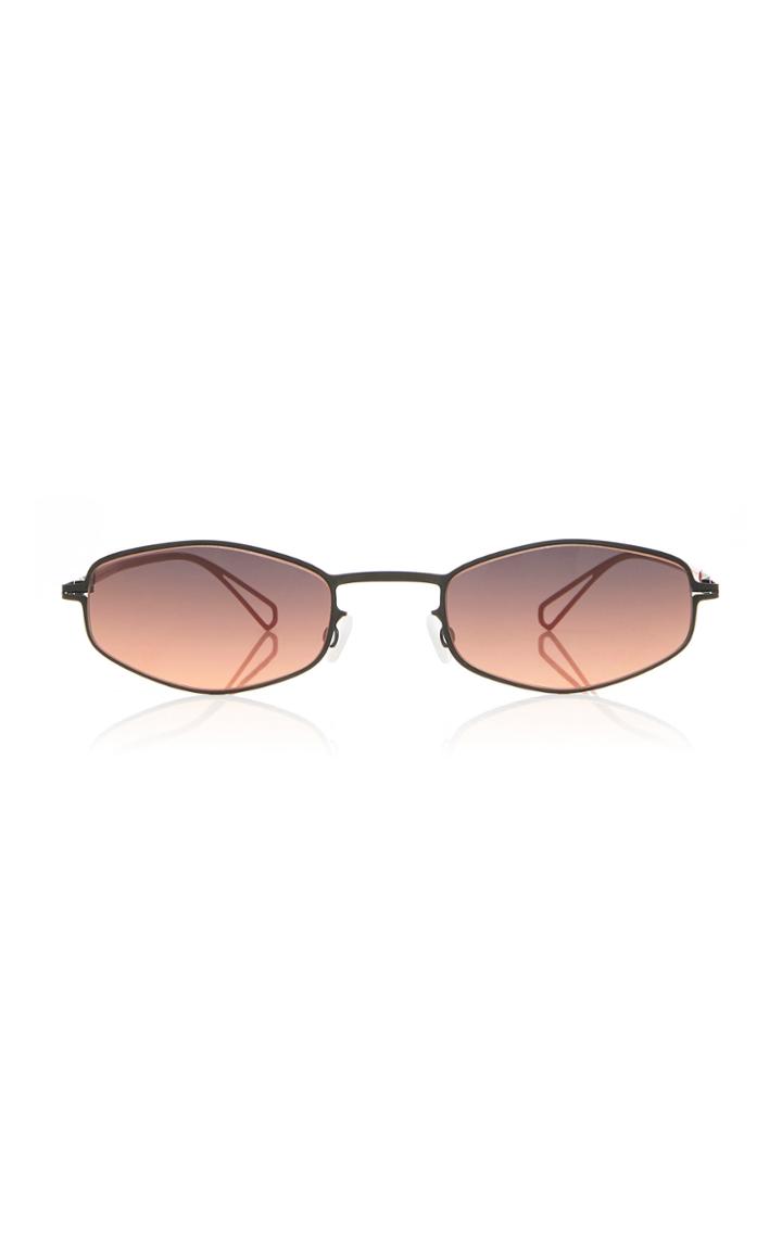 Mykita Round-frame Gunmetal-tone Sunglasses