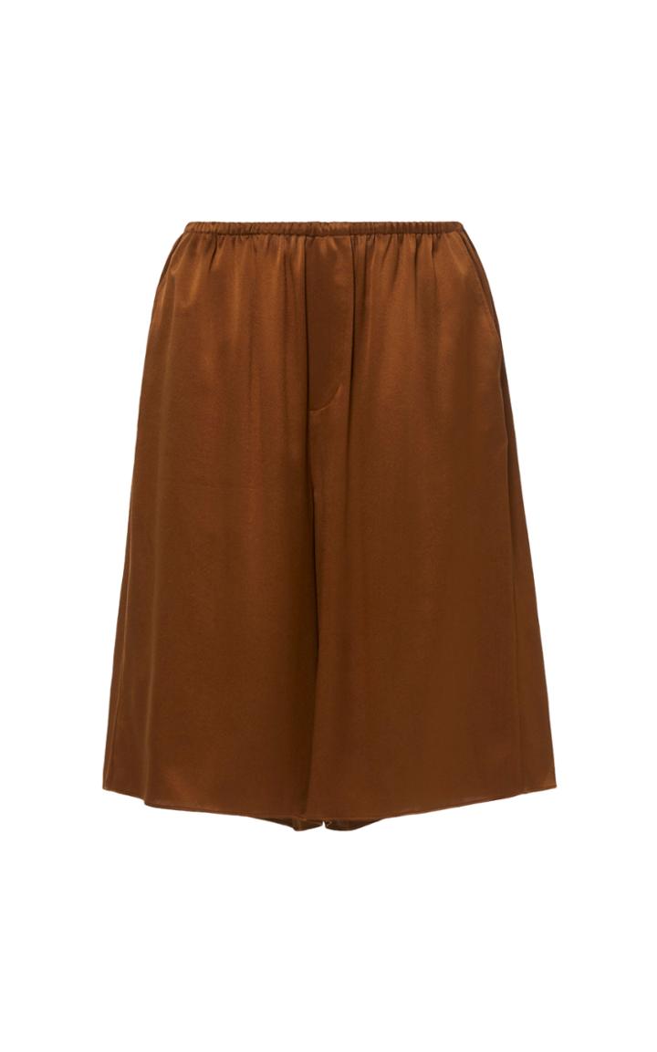 Vince Wide-leg Silk Shorts