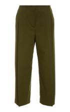 Escada Teli Cropped Cotton Wide Leg Pant