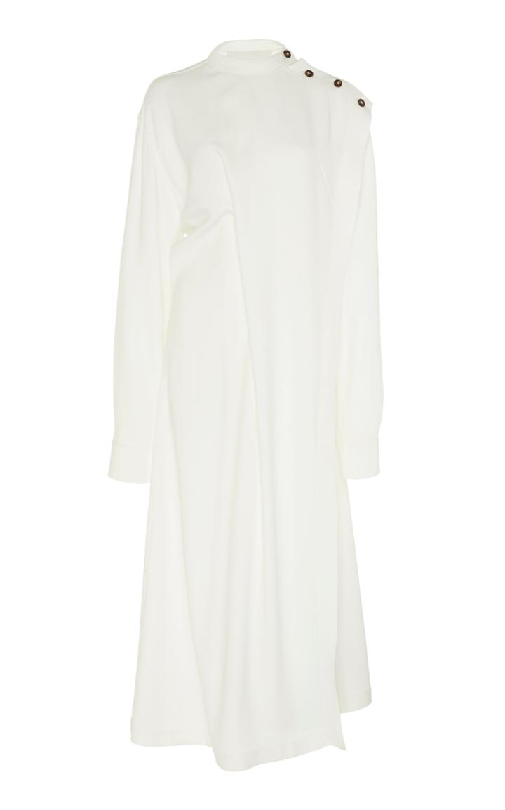 Cdric Charlier Button-detail Crepe Dress