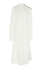 Cdric Charlier Button-detail Crepe Dress