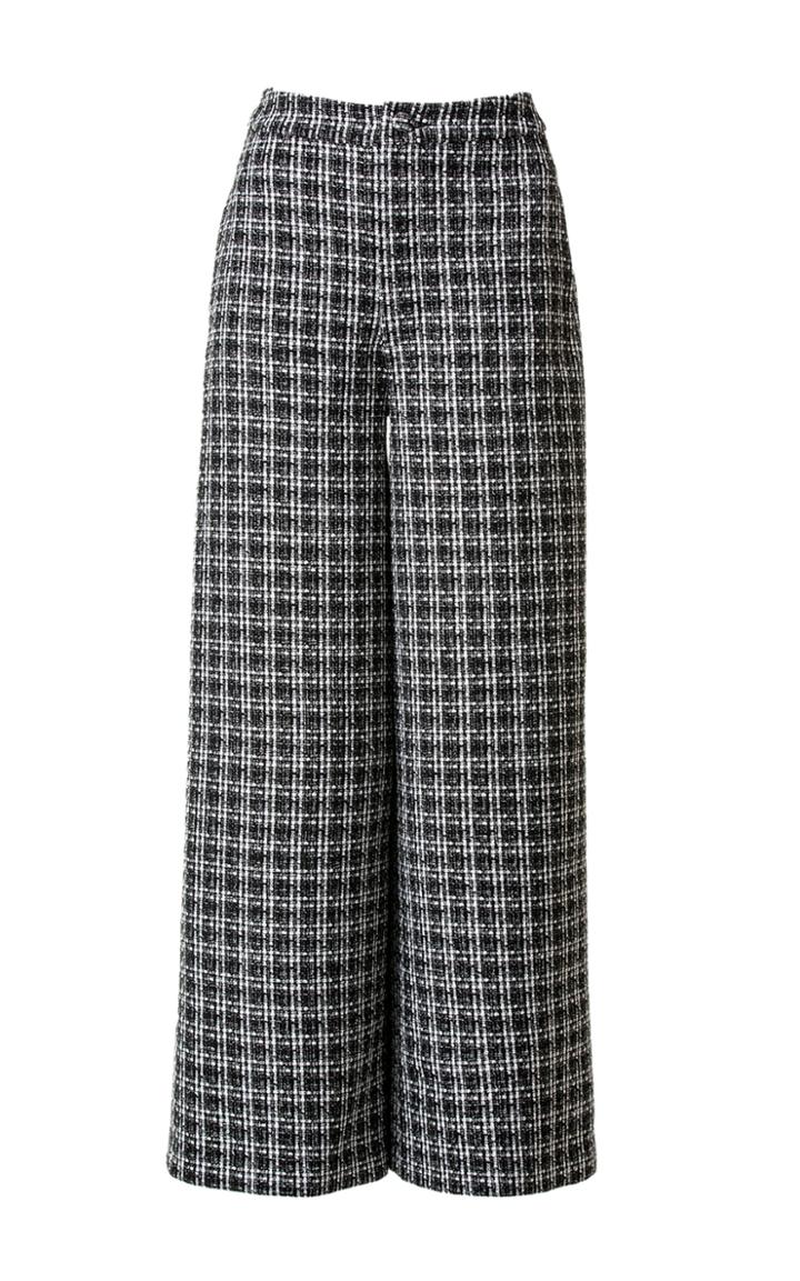 Moda Operandi Huishan Zhang Martina Tweed Wide-leg Trousers