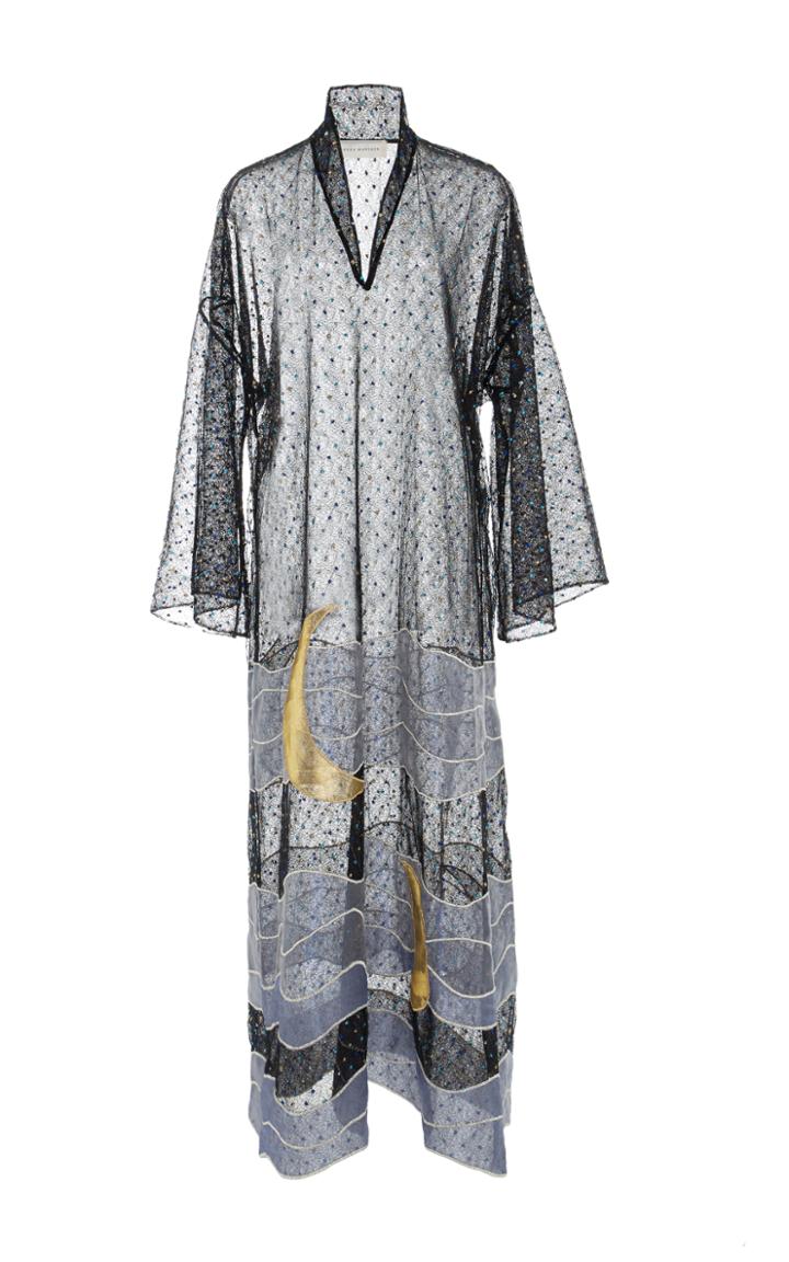 Sandra Mansour Moon And Water Embroidered Caftan