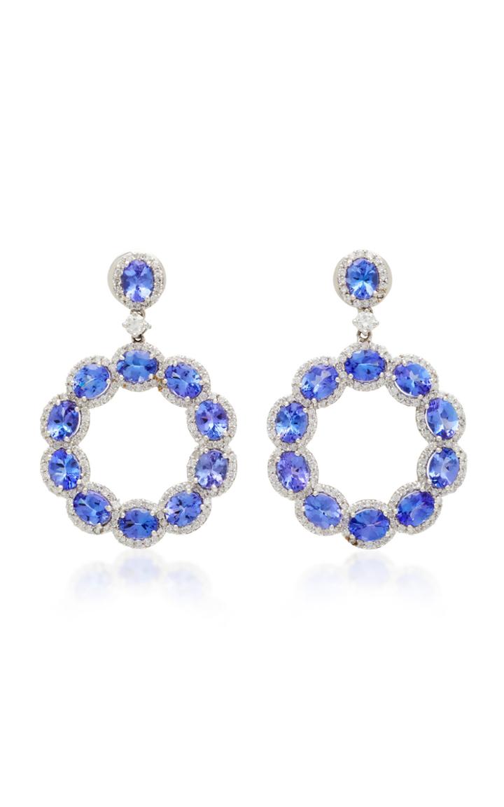 Sanjay Kasliwal Tanzanite Hoop Earrings