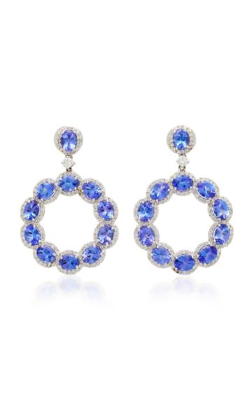 Sanjay Kasliwal Tanzanite Hoop Earrings