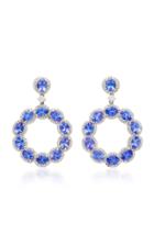 Sanjay Kasliwal Tanzanite Hoop Earrings