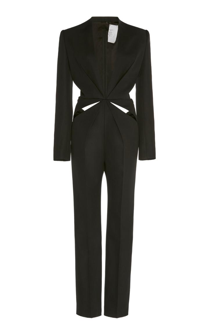 Moda Operandi Haider Ackermann Cutout Wool Jumpsuit Size: 34