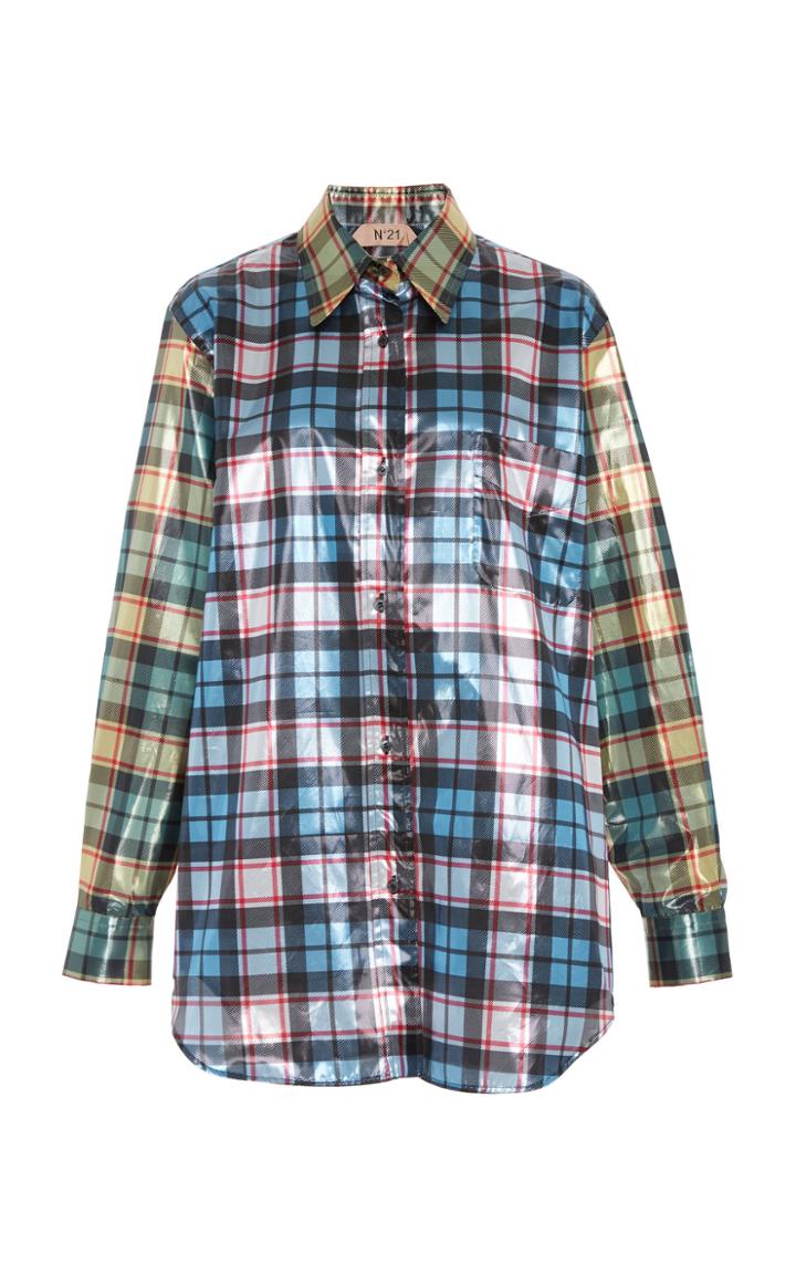 N 21 N&deg;21 Plaid Long Sleeve Shirt