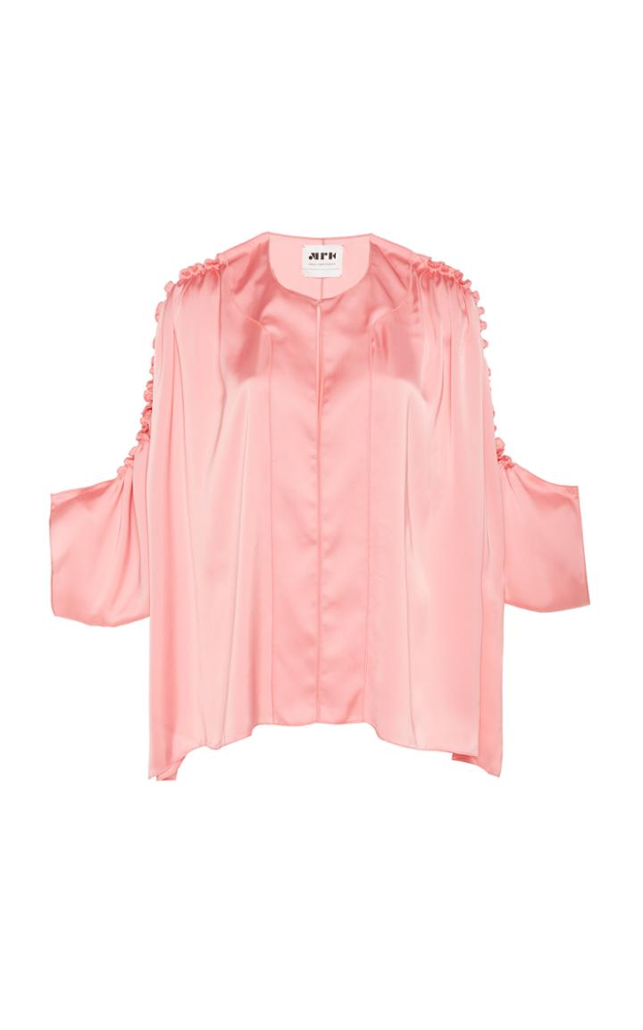 Moda Operandi Maison Rabih Kayrouz Gathered Charmeuse Top Size: 34