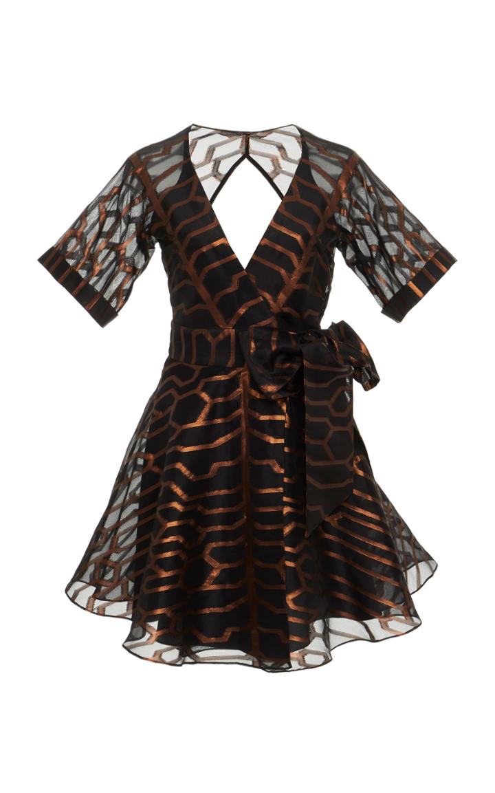 Temperley London Tapis Mini Wrap Dress