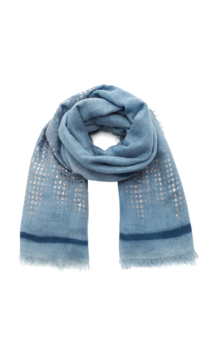 Ama Pure Righino Azzurro Lacca Scarf