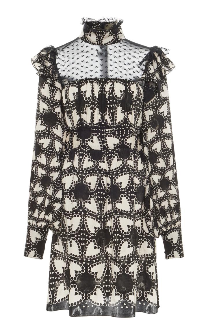 Anna Sui Metallic Jacquard Dress