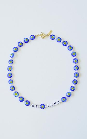 Moda Operandi Liou Be Kind Glass Beaded Necklace