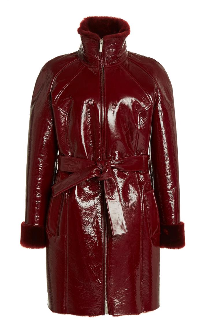 Moda Operandi Saks Potts Fusun Coated Shearling Coat