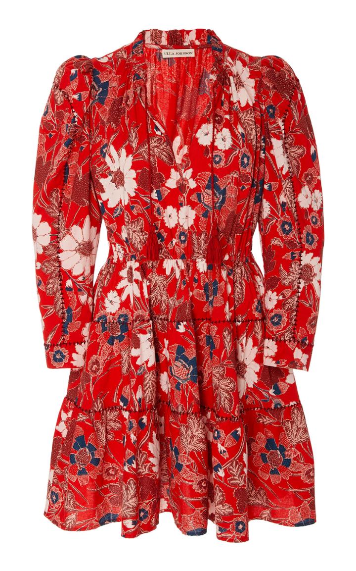 Ulla Johnson Liv Printed Cotton Mini Dress