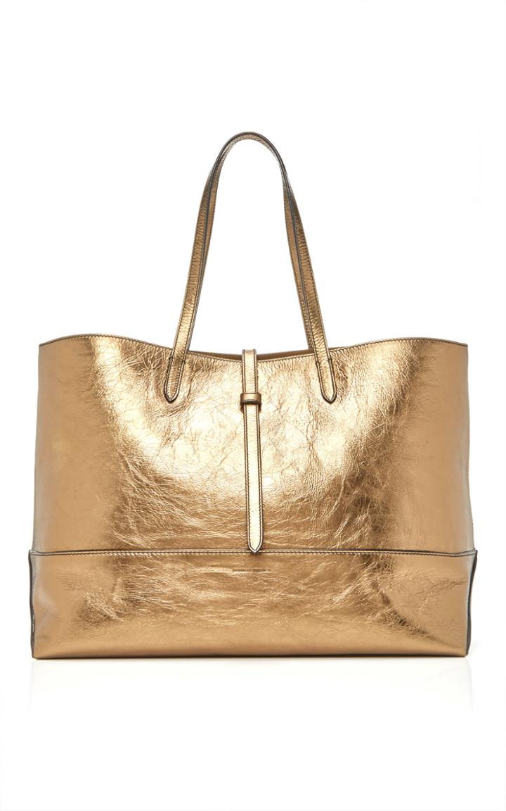 Tomas Maier Metallic Tote Bag