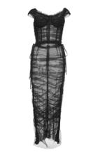 Dolce & Gabbana Off The Shoulder Ruched Dress