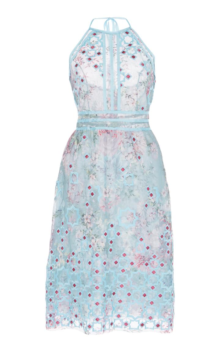 Georges Hobeika Floral Halter Dress