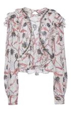 Isabel Marant Uster Cropped Long Sleeve Blouse