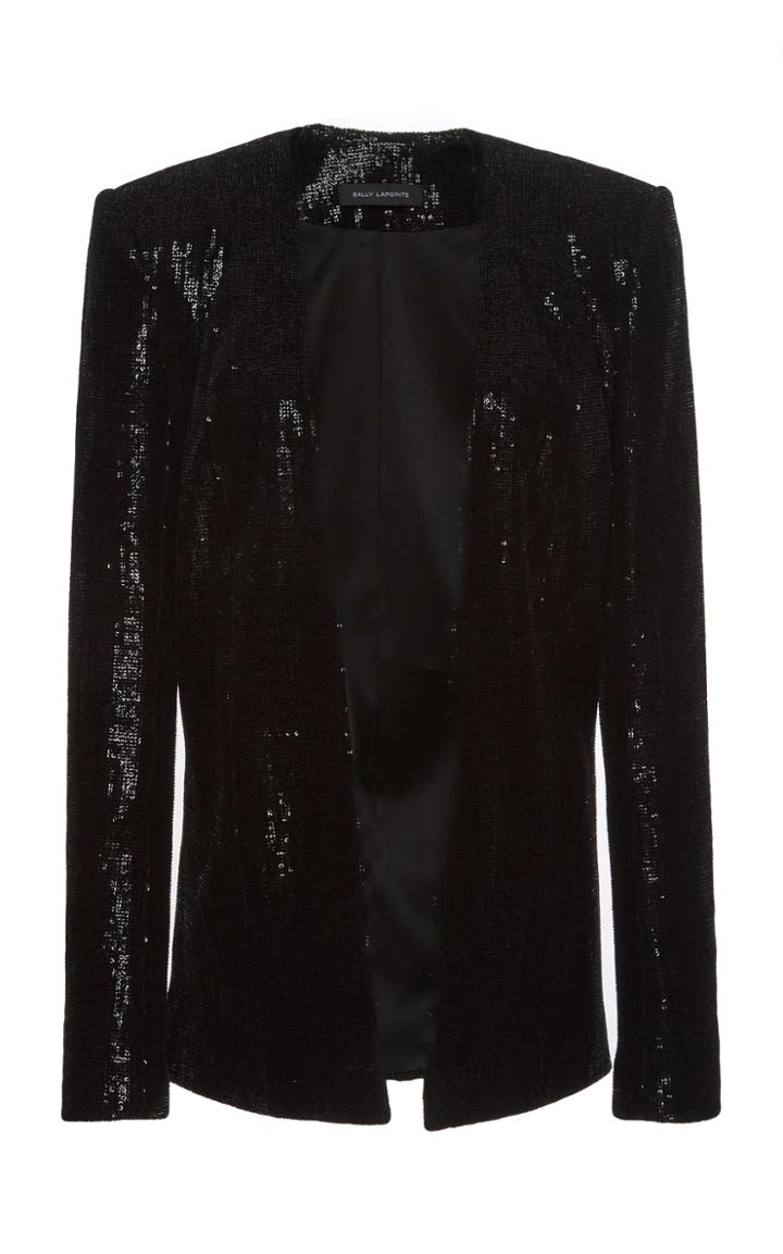 Sally Lapointe Sequin Tailored Blazer