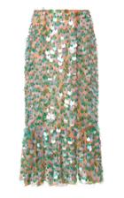 Markarian Exclusive Dalia Paillette Silk Midi Skirt