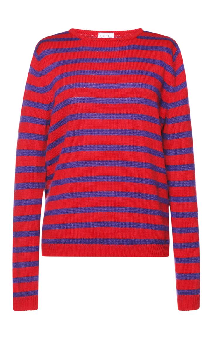 Stella Jean Mohair Wool Blend Yonkers Sweater