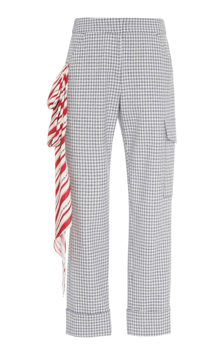 Hellessy Beaton Check Jacquard Pants