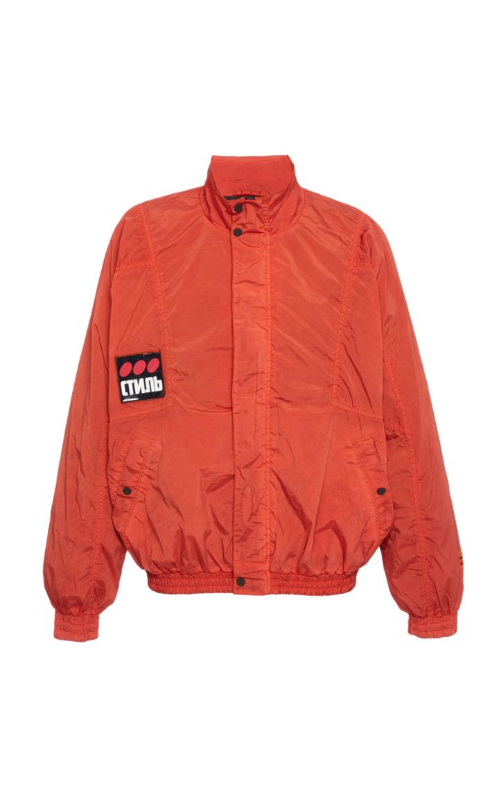 Heron Preston Logo Nylon Windbreaker Jacket