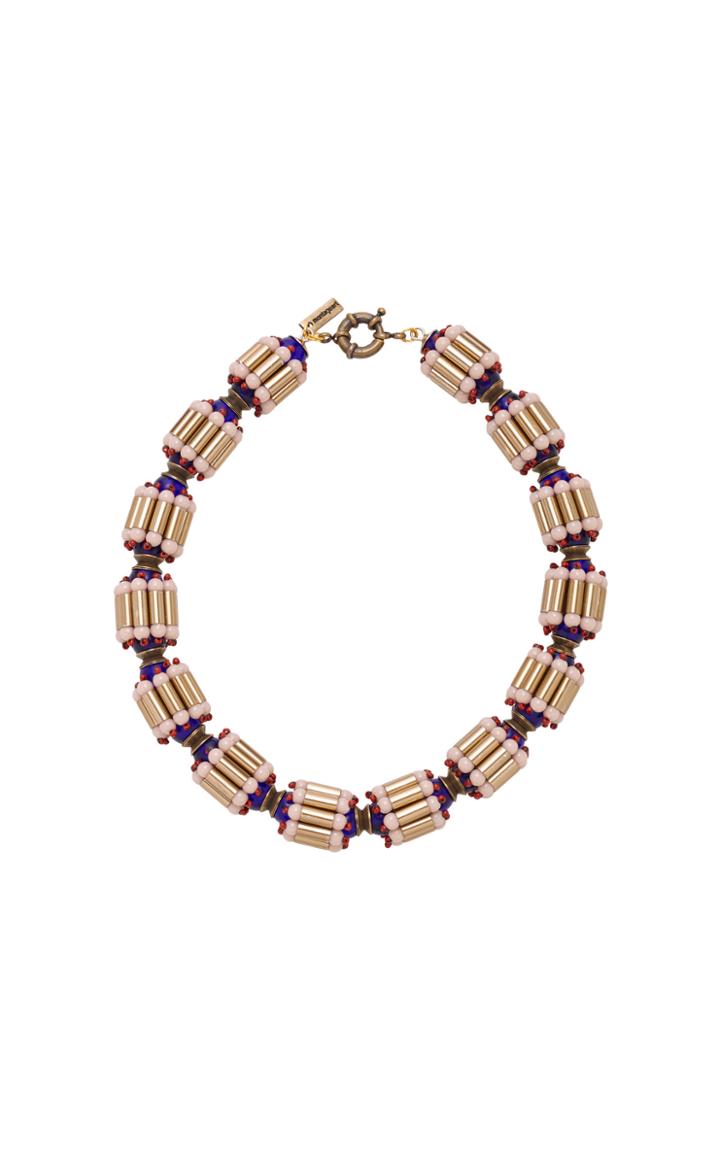 Montageart Multi Material Beaded Necklace