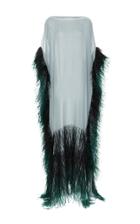 Elizabeth Kennedy Feathered Caftan