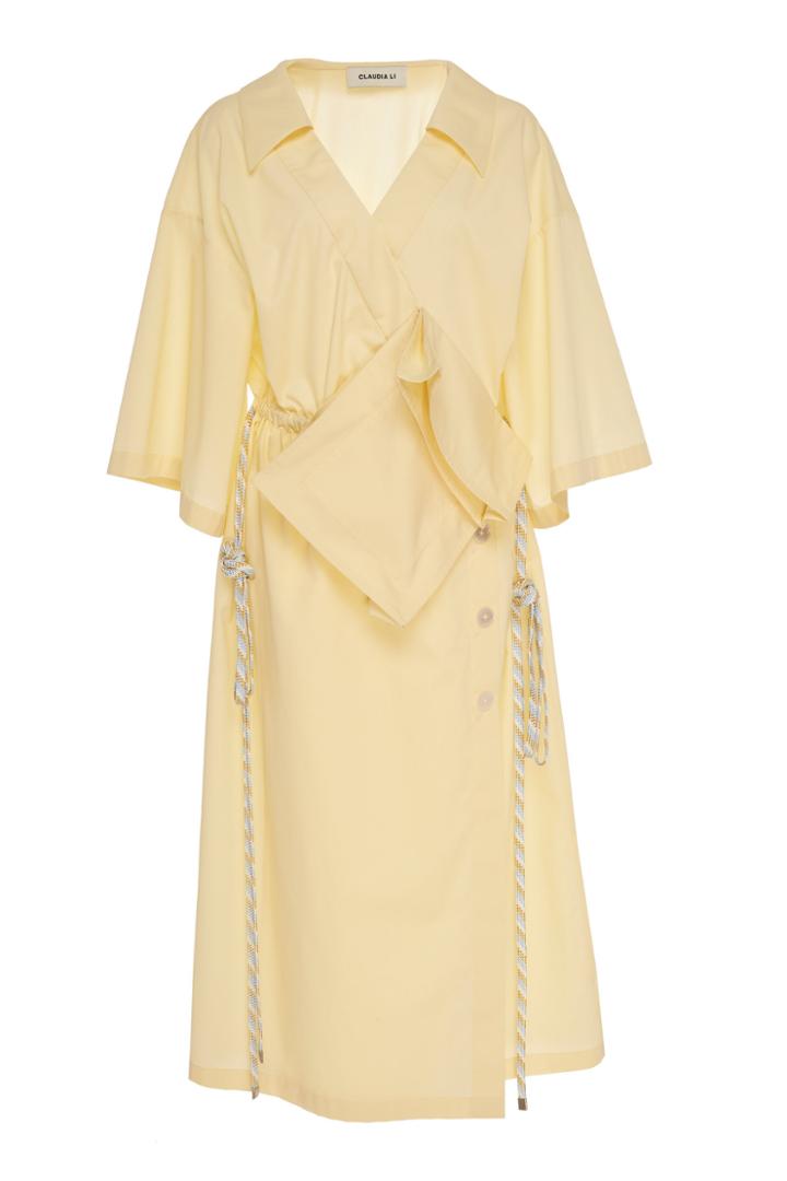 Claudia Li Wrap Dress With Pocket