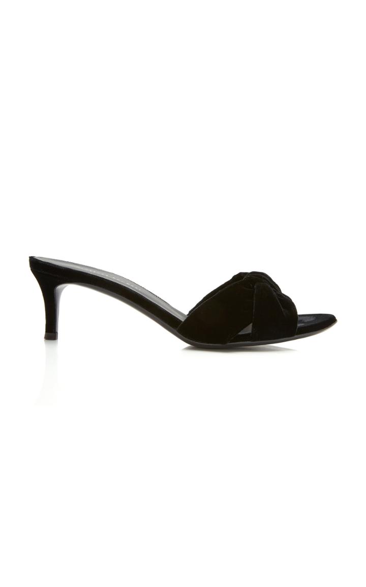 Giuseppe Zanotti Veronica Velvet Sandals Size: 36