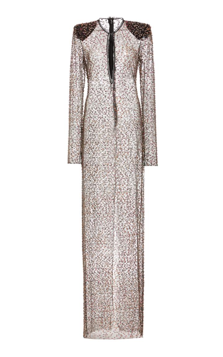 Moda Operandi Naeem Khan Sheer Embroidered Gown