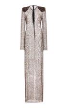 Moda Operandi Naeem Khan Sheer Embroidered Gown