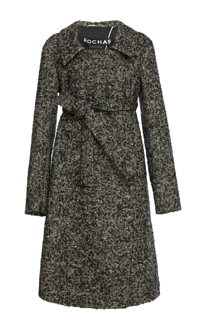Rochas Wool Mohair Mlange Coat