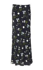 Paco Rabanne Floral Crepe Maxi Skirt
