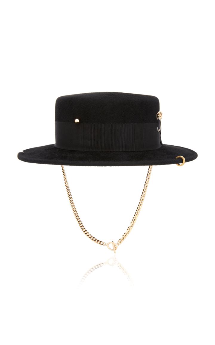 Ruslan Baginskiy Hats Pierced Felt Hat