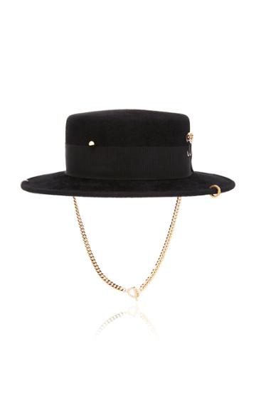 Ruslan Baginskiy Hats Pierced Felt Hat
