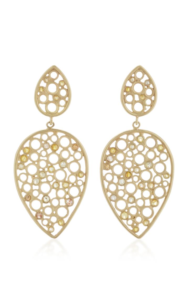 Lfrank Double Mosaic Pear Shaped Earrings
