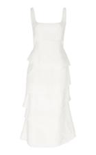Brock Collection Tiered Cotton-blend Midi Dress