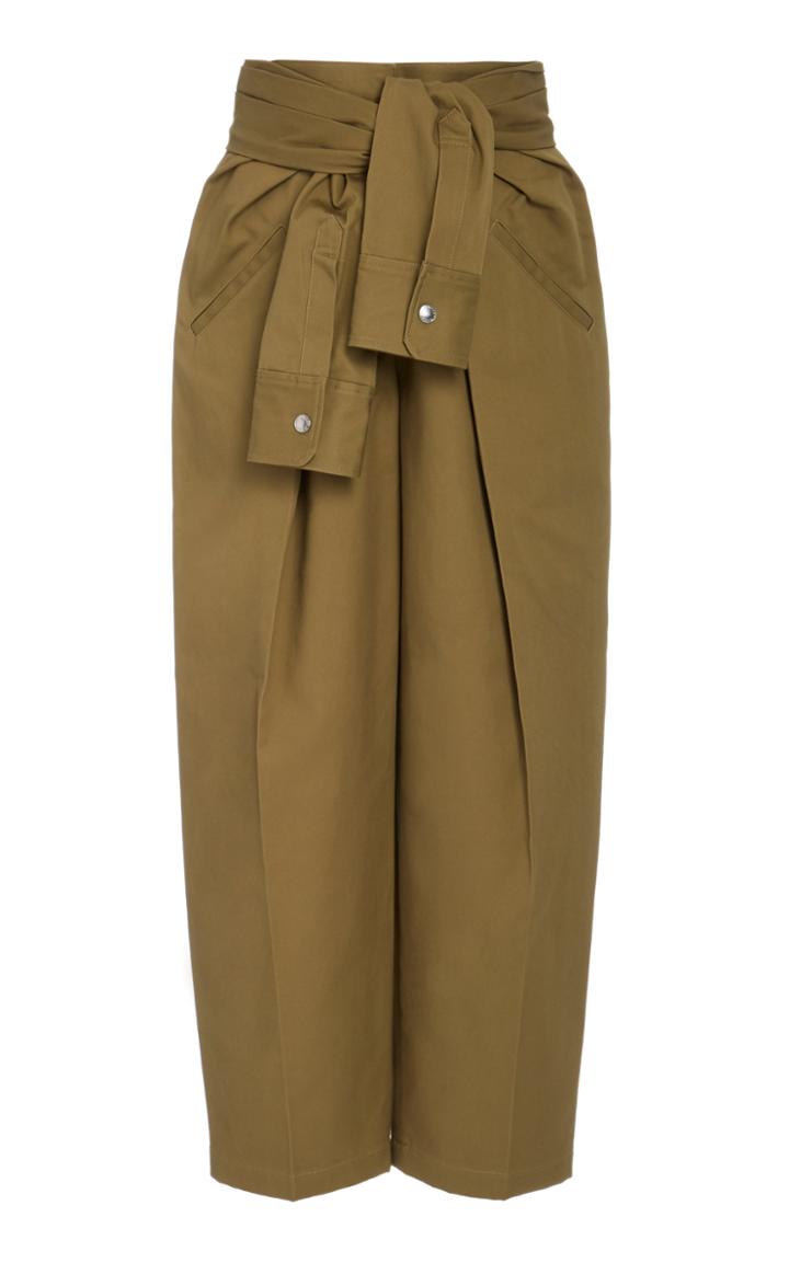 Alexander Wang Tie-waist Cotton Utility Pants