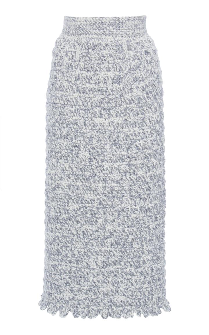 Moda Operandi Dolce & Gabbana Frilled Crochet-knit Skirt