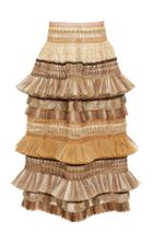 Moda Operandi Dolce & Gabbana Tiered Raffia Skirt Size: 38