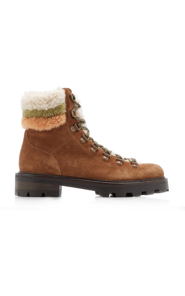 Jimmy Choo Eshe Shearling Combat Boots
