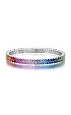 Moda Operandi Martin Katz 18k White Gold And Mixed Sapphire Bracelet