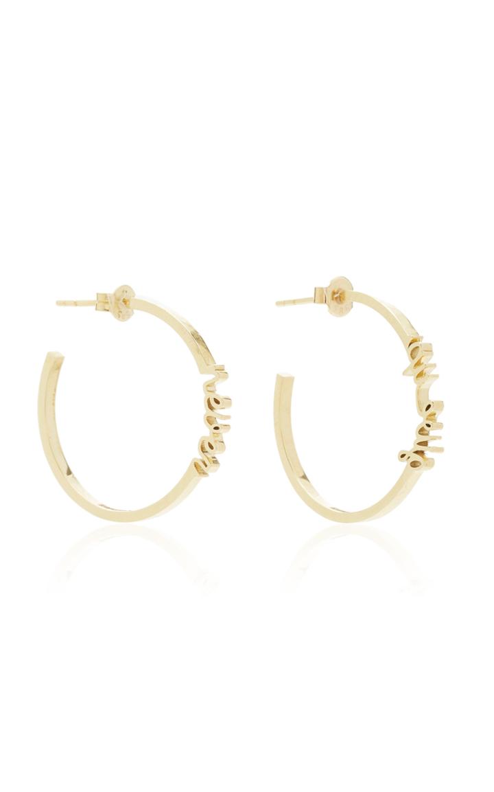 Moda Operandi Tullia Personalized Hoop Earrings