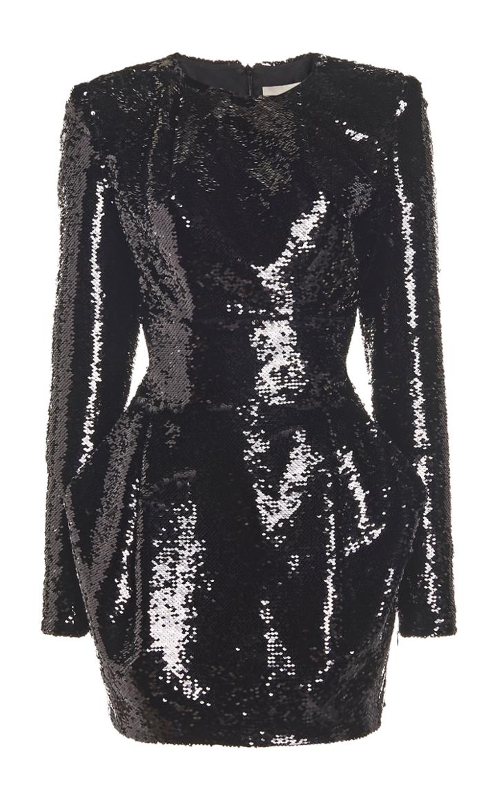 Alexandre Vauthier Sequined Draped Mini Dress