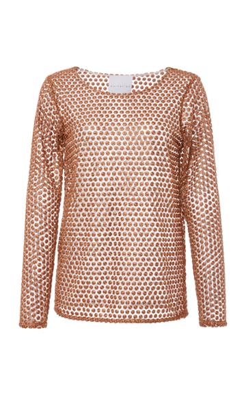 Markarian Bes Bronze Tulle Top