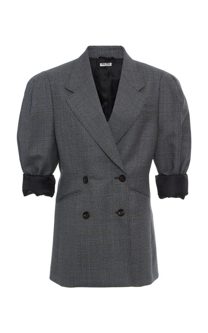 Miu Miu Padded Long Blazer