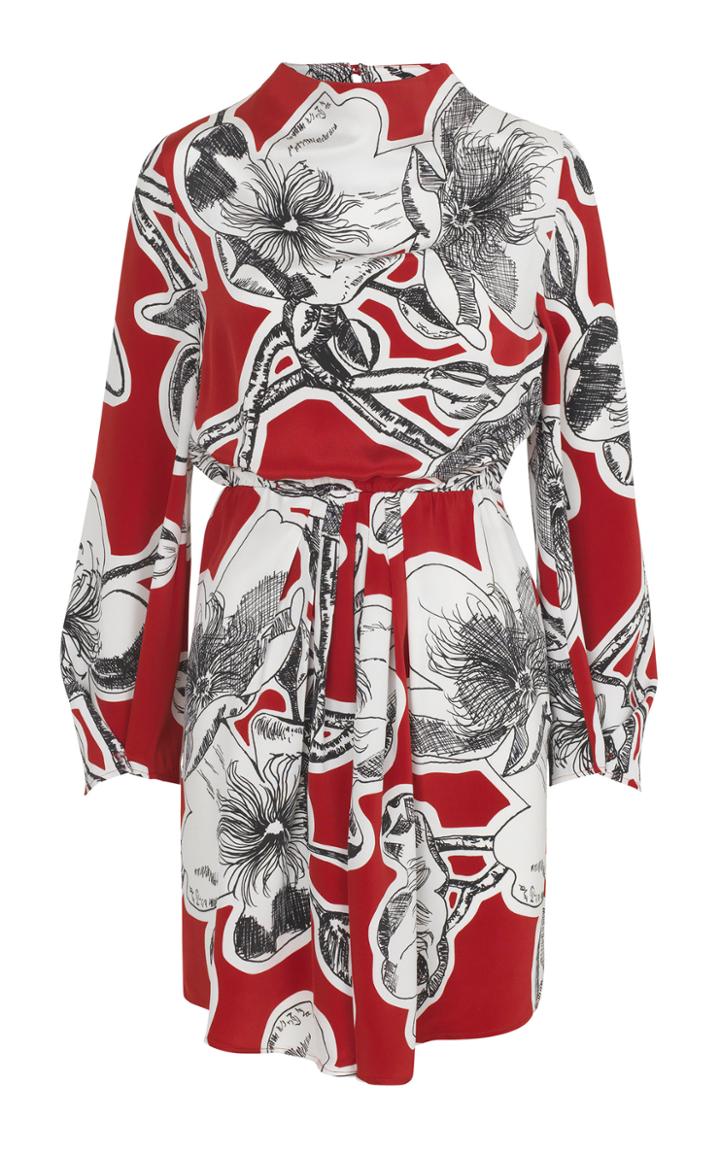 Stine Goya Jacob Silk High Neck Dress